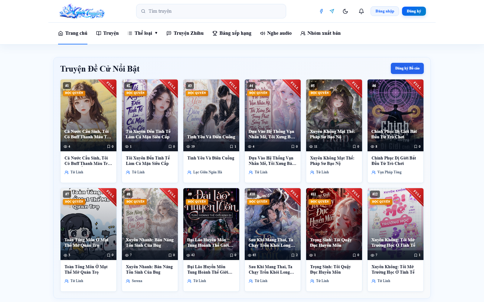 Gioi Truyen – Web Novel Platform